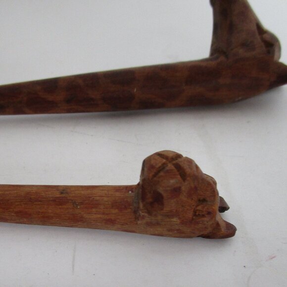 hand carved wooden salt spoons - Picture 4 of 6